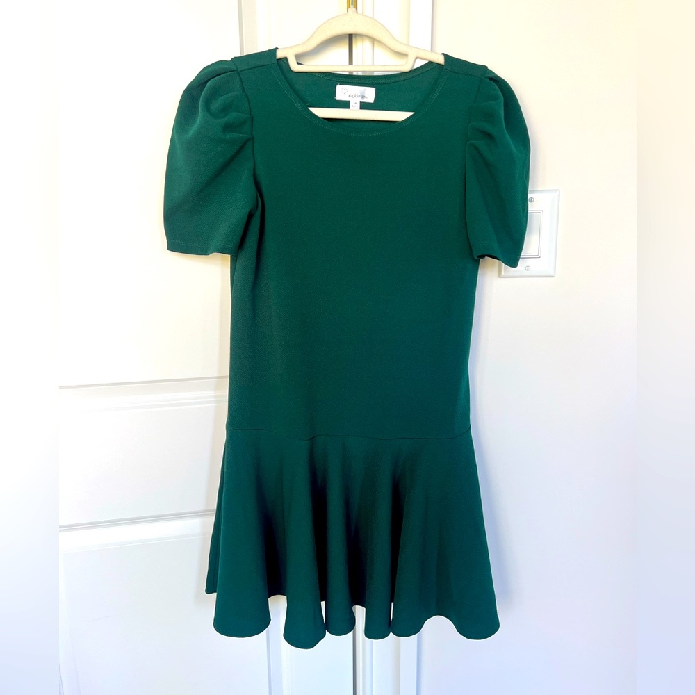 Like New Nikie Lew girls green dress size 16